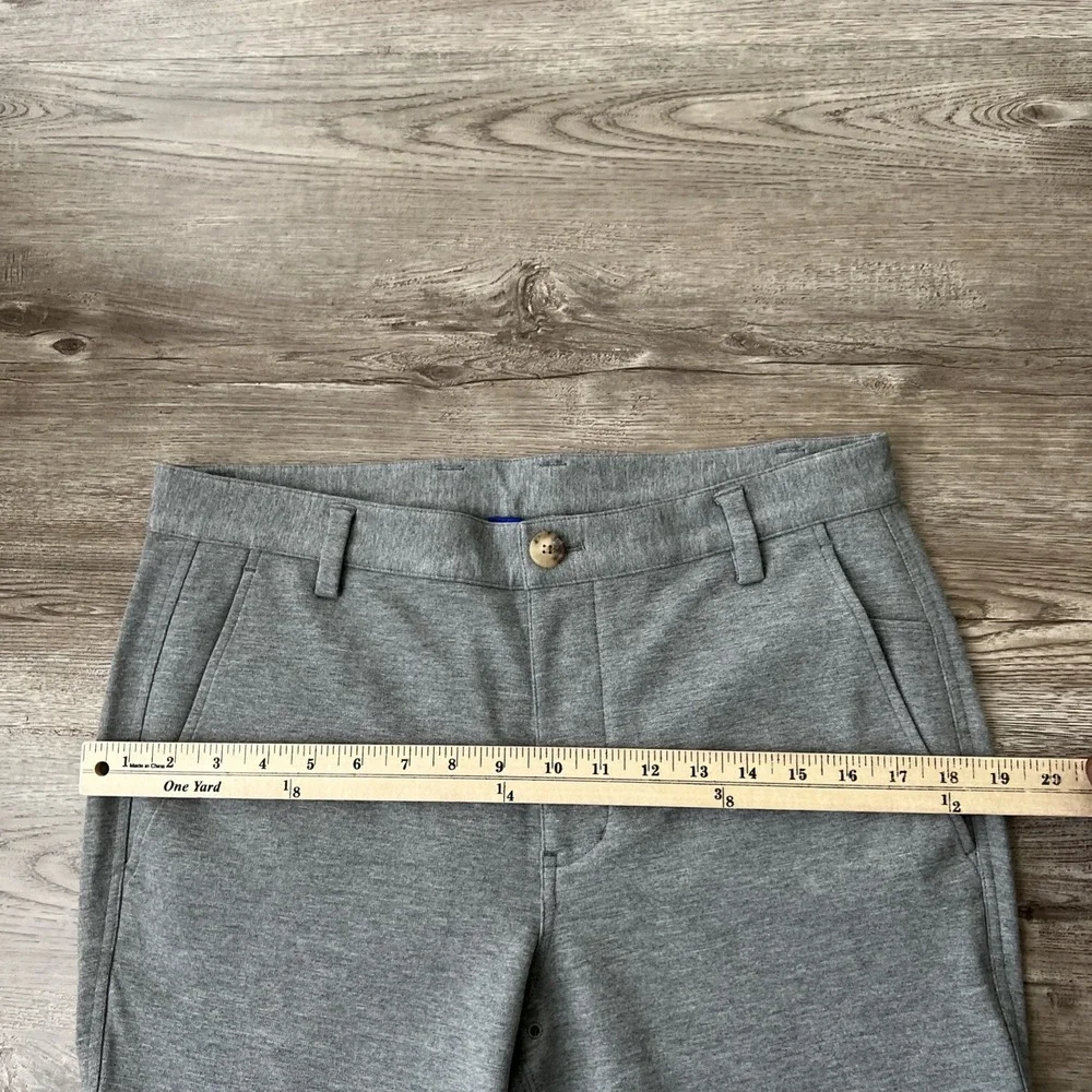 Kit and Ace Technical Dress Pants Mens 32x36 Grey Ponte Knit Slim Fit Commuter
